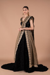 Black and Gold LehengaDSC01304
