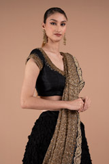 Black and Gold LehengaDSC01309