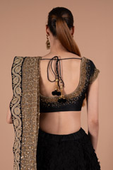 Black and Gold LehengaDSC01312