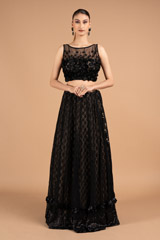 The Black Beauty Lehenga