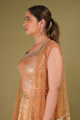 Rosegold Jacket LehengaDSC09039