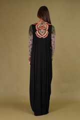 Black Vintage Draped GownDSC09435