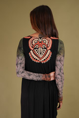 Black Vintage Draped GownDSC09437
