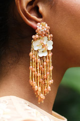 Pearls And Stones Earrings