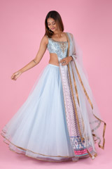 Sky Blue Lehenga
