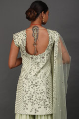 Green Silk Katdana Sharara SetIMG_0292