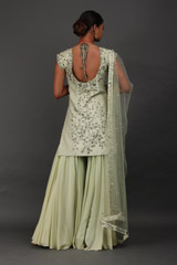 Green Silk Katdana Sharara SetIMG_0293