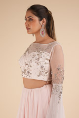 Sheer Back Tulle LehengaDSC00737