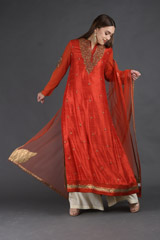 Red Kurta Set