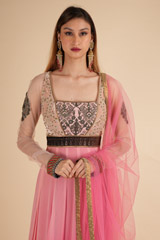 Pink Ombre AnarkaliDSC01636