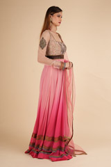 Pink Ombre AnarkaliDSC01639