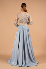 Blue Crystal Katdana Crop-Top SkirtDSC01905