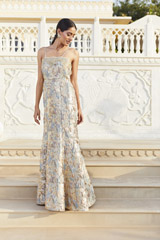 Golden Off Shoulder Gown