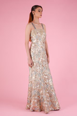 Golden Off Shoulder GownDSC09133