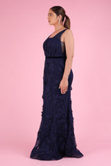 Blue Floral GownDSC09226