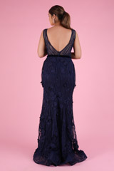 Blue Floral GownDSC09233