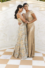 Golden Sequin Gown3