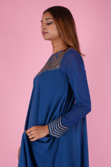 Flared Blue DressDSC09513