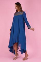 Flared Blue DressDSC09515