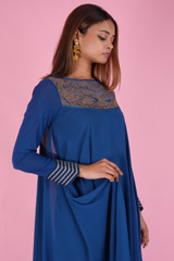 Flared Blue DressDSC09518