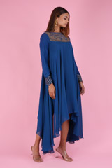 Flared Blue DressDSC09519