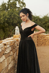Black Flared Gown2