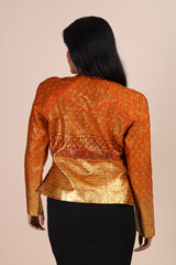 Orange Digital Print JacketIMG_6321