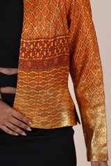Orange Digital Print JacketIMG_6322
