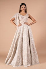 The Flared Queen Gown