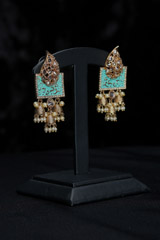 Minakari And Pearl EarringsIMG_1031