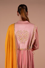 Pink Zardozi Anarkali Kurta SetDSC01333