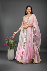 Grey Embellished Lehenga4009_video
