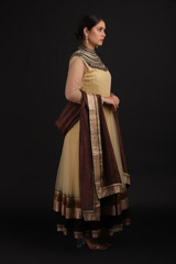Beige Ethnic Net AnarkaliIMG_1182