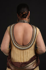 Beige Ethnic Net AnarkaliIMG_1186