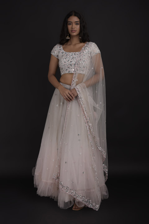 Grey Ombre Lehenga