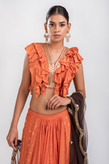 Orange Kali Lehenga_DSC3476-Edit
