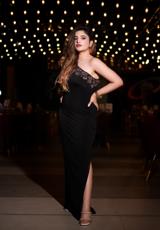 Black Bodycon Single Sleeved Dress1