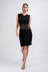 Black Waist Cut Out Dress_DSC3682