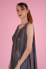 Grey Embellished GownDSC09313
