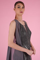 Grey Embellished GownDSC09314