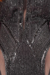 Grey Embellished GownDSC09321
