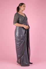 Grey Embellished Saree SetDSC09560