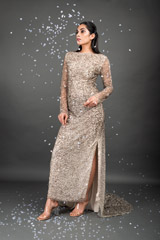 Golden Embellished Gown