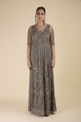 Grey Embellished Gown4039_video