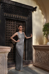 Silver Embellished GownDSC07480