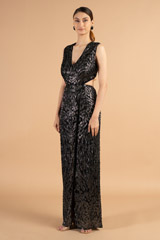 Black Sequins GownDSC01053