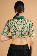 Green Gota Patti BlouseDSC07963