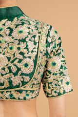 Green Gota Patti BlouseDSC07964