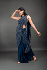 Blue Berlin Saree Gown_DSC4067-Edit