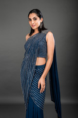 Blue Berlin Saree Gown_DSC4069-Edit